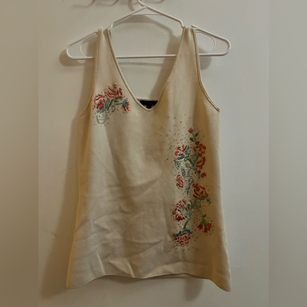 Vintage Reba Top Embroidered